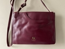 RADLEY real leather ladies burgundy messenger crossbody shoulder bag