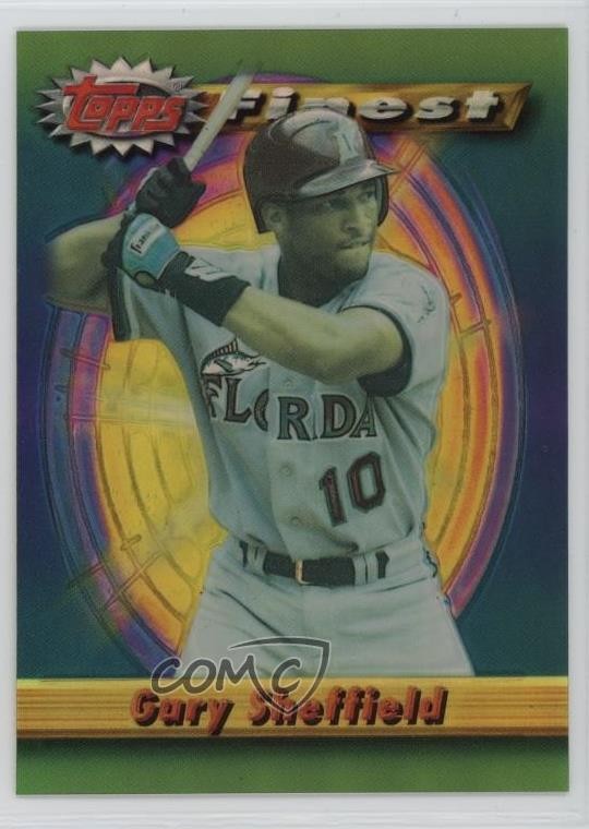 1994 Topps Finest Refractor Gary Sheffield #225 3bh