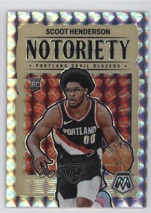 2023-24 Panini Mosaic Notoriety Mosaic Prizm Scoot Henderson #4 Rookie RC