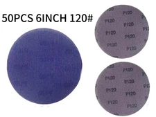 50PCS 6'' Hook and Loop Cerammic Mesh Net Sanding Discs 120 Grits for Metal Wood