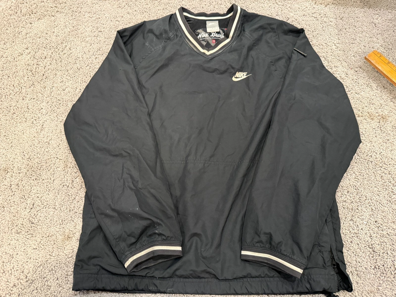 Mens Nike Classic Pullover Lightweight Windbreaker Center Swoosh Sz M