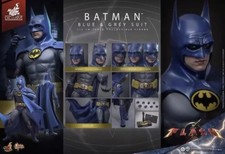 NEW Hot Toys MMS834 The Flash 1 6 Batman Blue & Grey Suit 12 Figure in stock