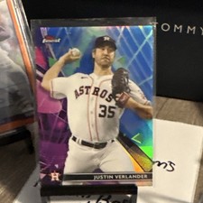 Topps Finest 2021 Justin Verlander #41 Houston Astros MLB Baseball Card /199 