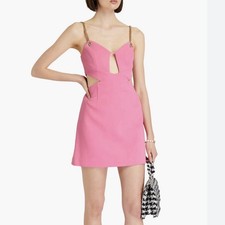 Rebecca Vallance Dulce Amore Chain Embellished Mini Dress Size AU 14 US 8 Bnwt