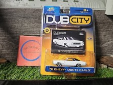 Vntg 2003 Jada Dub City 1970 Monte Carlo 44 White 164 Diecast Car W Card Nip