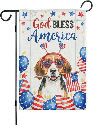 Funny  Memorial Day Independence Day House Flag for Patio, Lawn,Garden