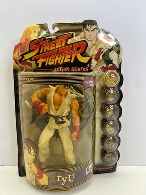 Street Fighter Resaurus RYU Round 1 White Version Capcom MISB Discolored Package