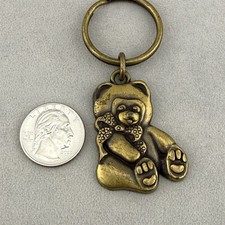 Cute Teddy Bear metal Keychain Key Ring 64730