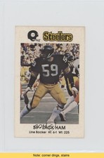 1981 Coca-Cola Pittsburgh Steelers Police Jack Ham #59 HOF READ m5x