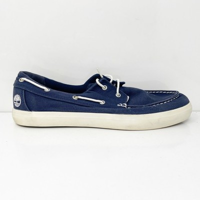 Timberland Mens Union Wharf 2 Eye A1Q86 Blue Lace Up Low Top Boat Shoes Size 9