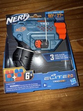 Nerf Elite 2.0 Trio SD-3 Blaster, 6 Official Nerf Darts, 3-Barrel Blasting E