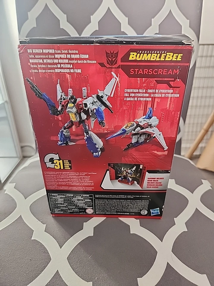 Boxed Starscream Transformers Studio Series 72 Movie Bumblebee SS72 Complete - Image 3 of 3