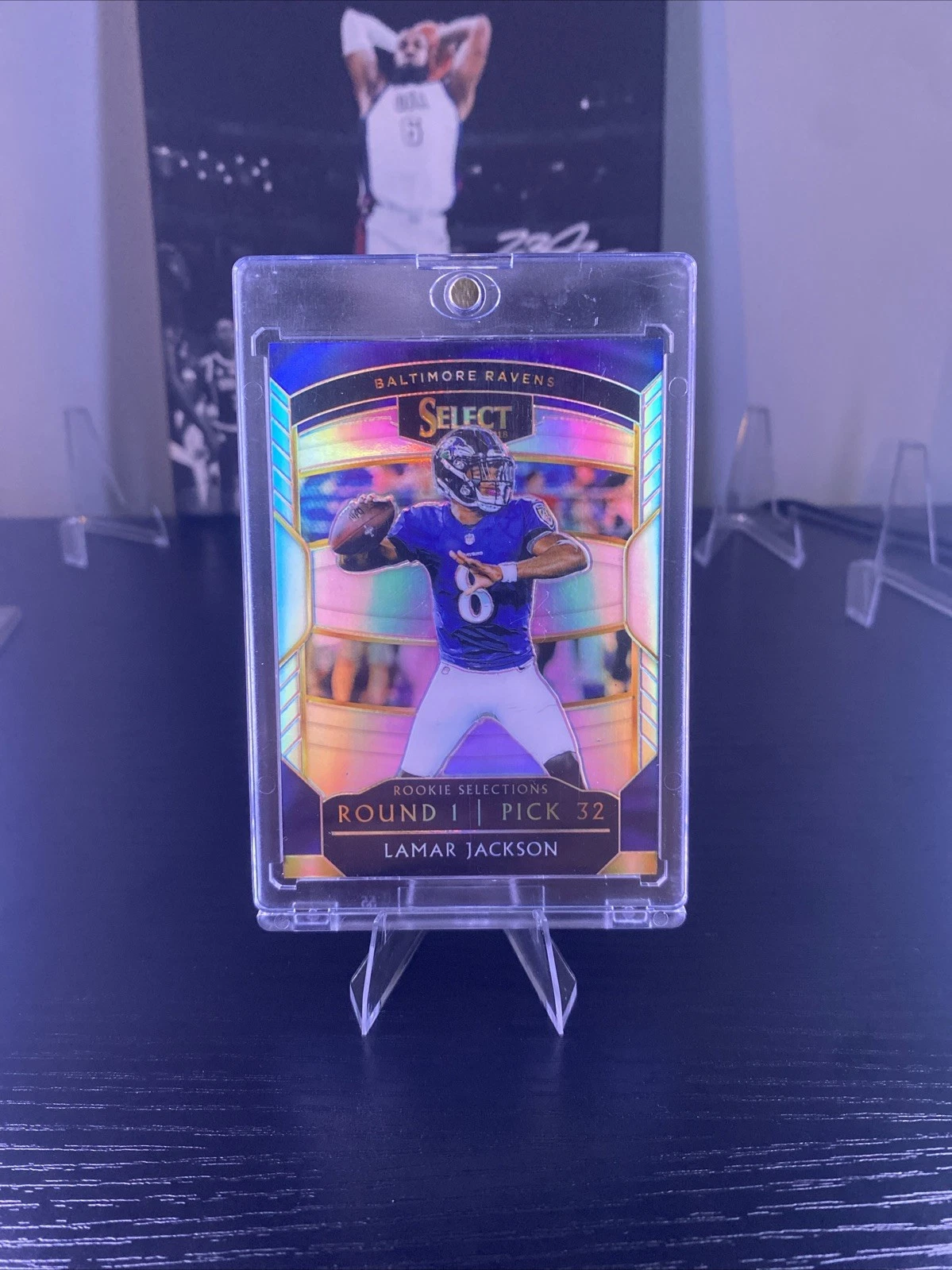 2018 Panini Select - Rookie Selections Lamar Jackson #RS-12 Silver Prizm (RC)
