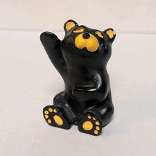 BearFoots Resin Small Waving Bear Figurine by Jeff Fleming