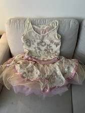 Weissman Girls Kids Dance Dress Tutu Skirt Pink Sleeveless Size S