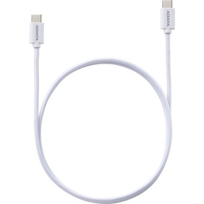 ADATA USB 2.0 Kabel, USB-C Stecker > USB-C Stecker, weiß
