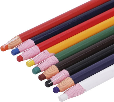 NEW 9 Pack Peel Off China Markers Grease Wax Pencils Glass Metal Fabric Wood