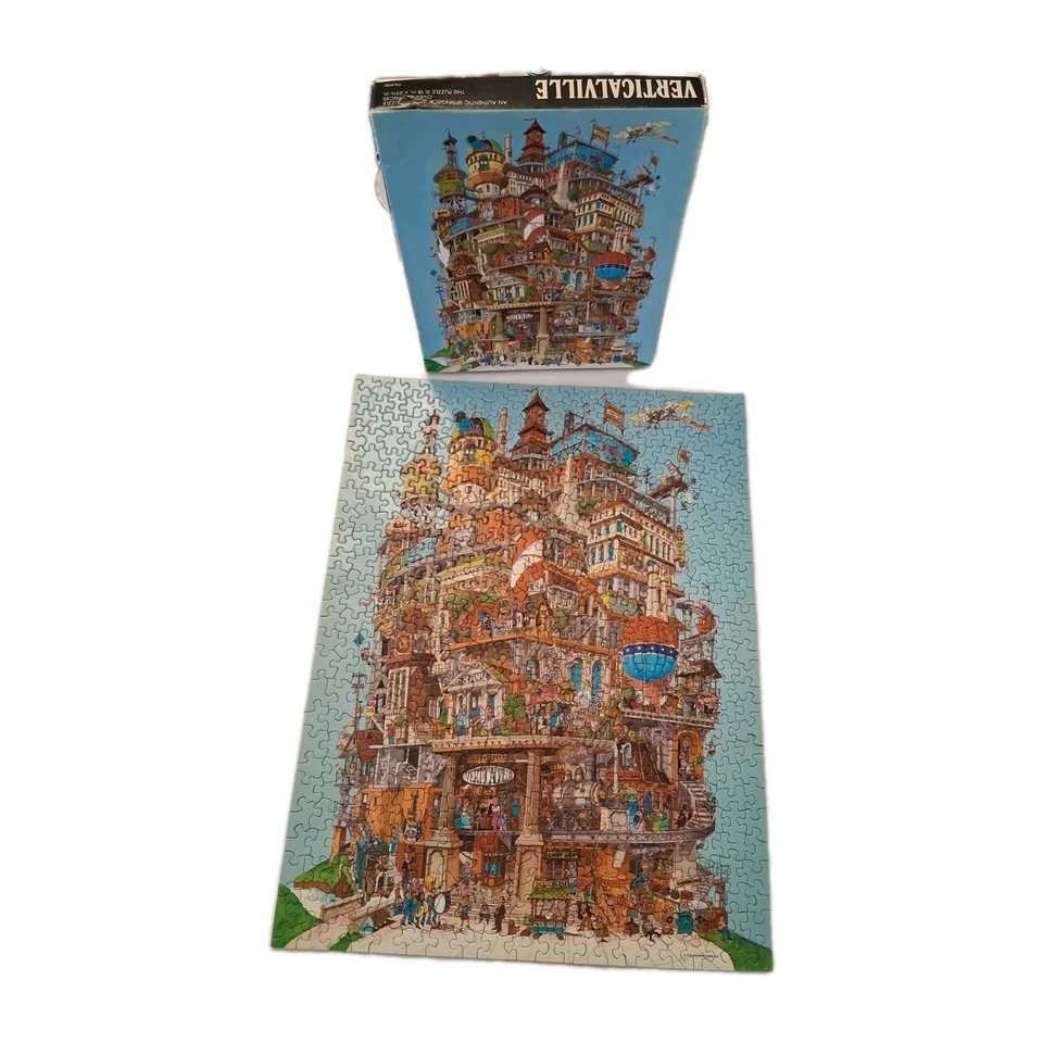 Vintage Springbok "Verticalville" Jigsaw Puzzle Complete 1977 box 500 Hallmark - Image 3 of 4