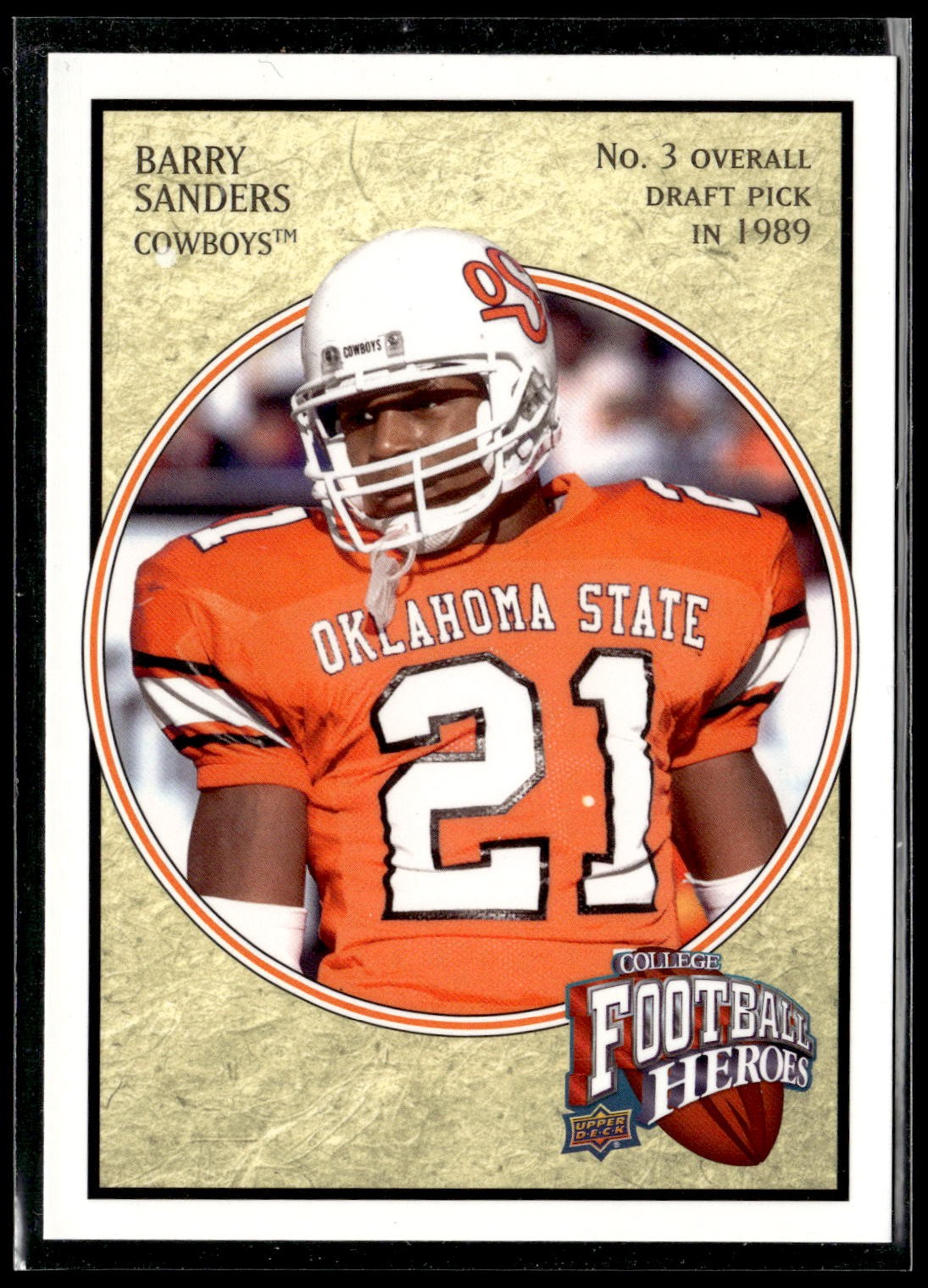 Barry Sanders 2013 Upper Deck #BS-9 College Football Heroes: Barry Sanders OSU