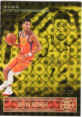 2020 PANINI ILLUSIONS SIGNATURES BASKETBALL #20 DEVIN BOOKER GOLD FOIL /25