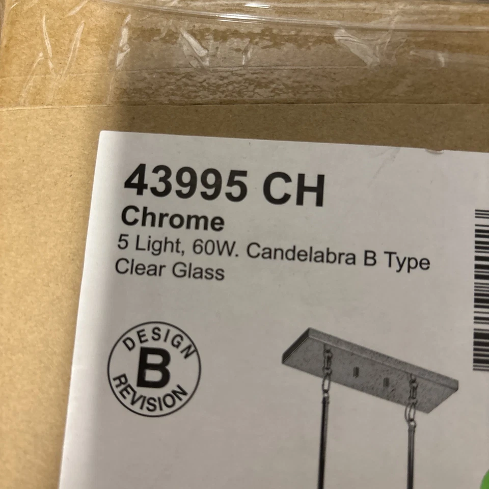 Candelabro Kichler 43995 CH cromado 5 luzes HH 12 - Imagem 2 de 4