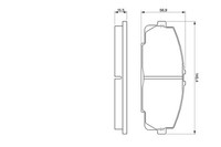 1X Bosch 0 986 424 319 Bremsbelagsatz Scheibenbremse FüR Toyota