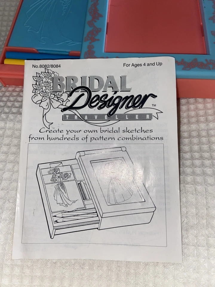 Vintage Bridal Designer Lanar 1992 Sketching Drawing Plates Travel - Image 2 of 4