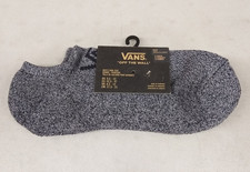 Vans "Off the Wall" Kick No-show Socks 2 Pair Gray Men's Shoe 9 1/2-13 Cotton