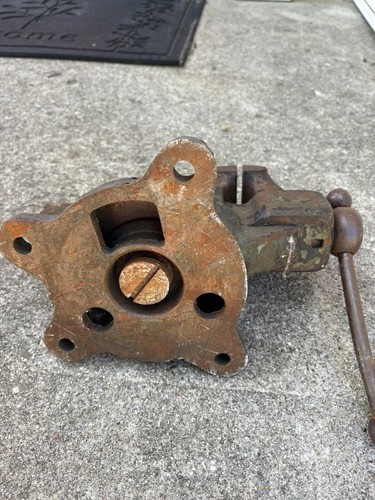 Antigua caña Mfg Co Erie PA No. Herramienta de tornillo de banco de trabajo 203 R EE. UU. - Imagen 16 de 17