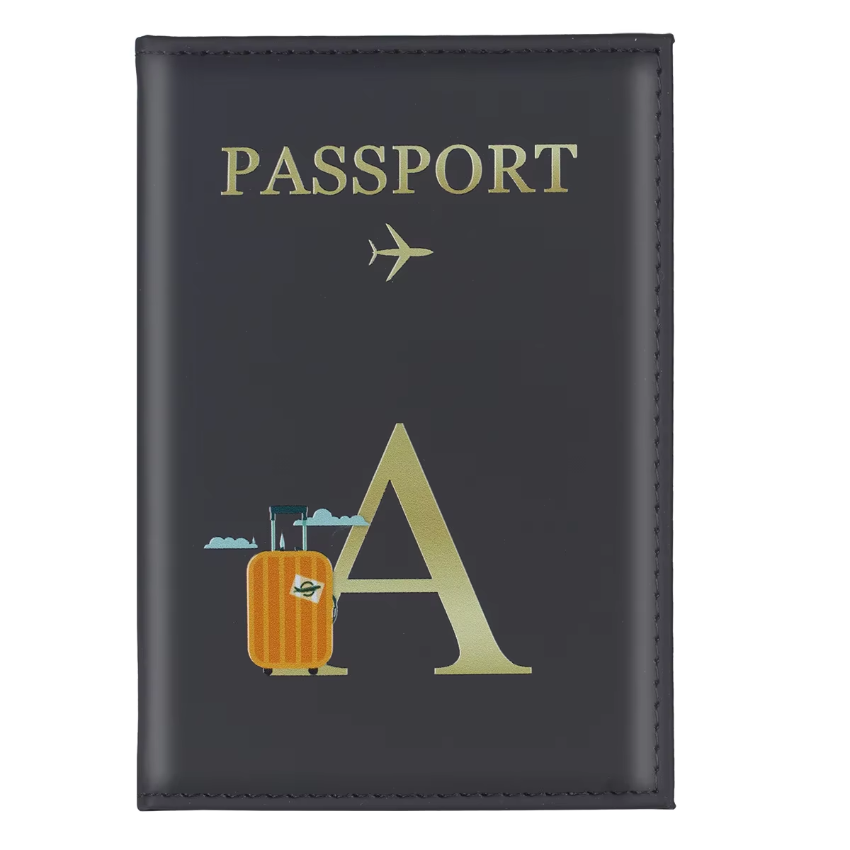 Slim PU Leather Passport Holder Travel Wallet for Women & Men-image