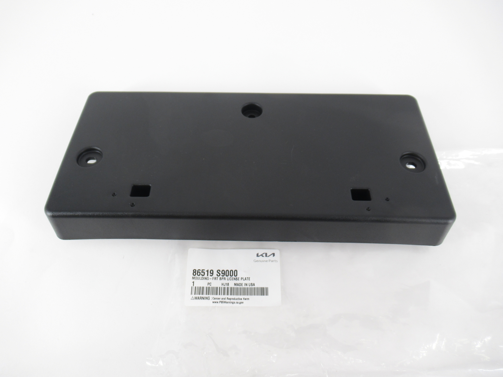 Genuine OEM Kia 86519 S9000 Front License Plate Mount Bracket 202022