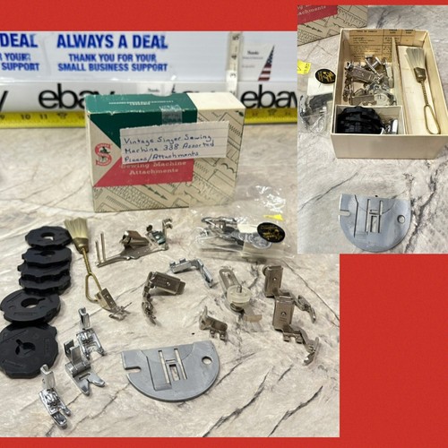 Vintage Singer Sewing Machine Attachments 388 Sewing Machine 93727 - Picture 1 of 12