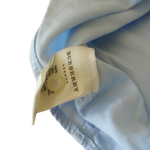 Burberry Blue Shirt With Knight Crest Buttoned Shirt, Brit Classic London 90s - Picture 3 of 4
