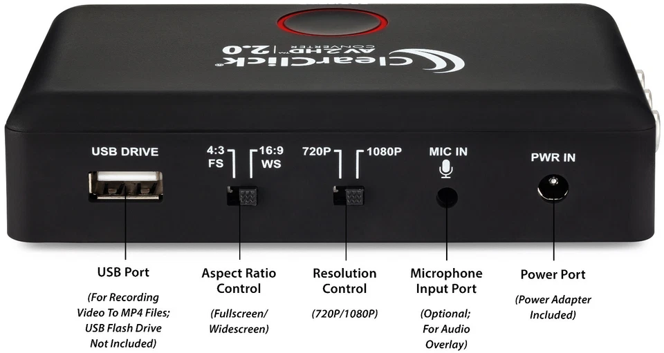 ClearClick AV RCA To HD HDMI Adapter Converter 2.0 Video To Digital Converter - Image 4 of 4
