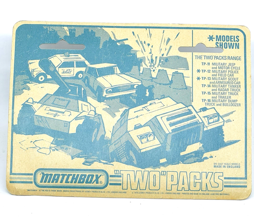 Matchbox Lesney TP-14 Badger & Gas Tanker en verde militar, radar crema, ¡como nuevo! - Imagen 4 de 4