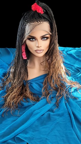 Braided wigs, Full lace Wig, 100% handmade, long braids gorgeous, ALINA, NWT - Picture 9 of 22
