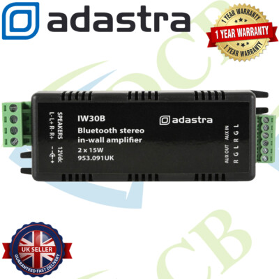 Adastra Bluetooth 4.0 Kompakt Digital In Wand Stereo Audio Verstärker 2 x 15 W