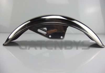 Neu Chrom Motorrad Front Schutzblech Custom Cruiser Brat Chopper Flat Fender