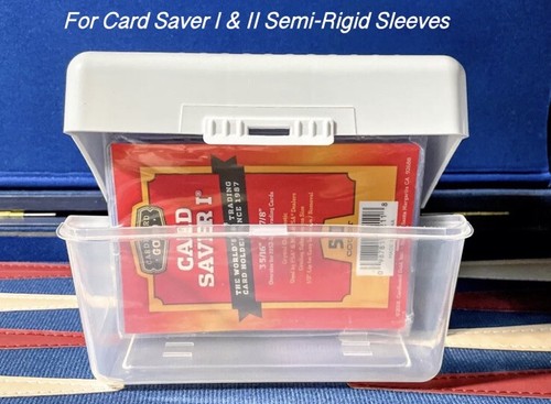 Card Storage For Card Saver 1 & 2 Semi-Rigid Sleeves *Fits Regular & Oversized - Picture 3 of 9