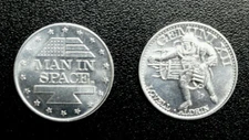 Man in Space SHELL GAS CONTEST 1969  GEMINI XII LOVELL ALDRIN   USA Aluminium  