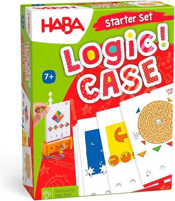 HABA Logic! CASE Starter Set - Brain Building Puzzles for Ages 7+