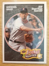 2008 UPPER DECK BASEBALL HEROES BLACK MIKE LOWELL #19 BOSTON RED SOX