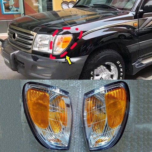 For Lexus LX470 1998-07 2PCS Front Bumper Parking Turn Signal Light Corner Lamp - Bild 1 von 6