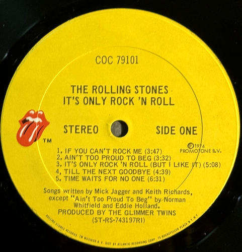 Rolling Stones / It's Only Rock n Roll / CDC #79101 / 1974 Original - Mint - Picture 7 of 11
