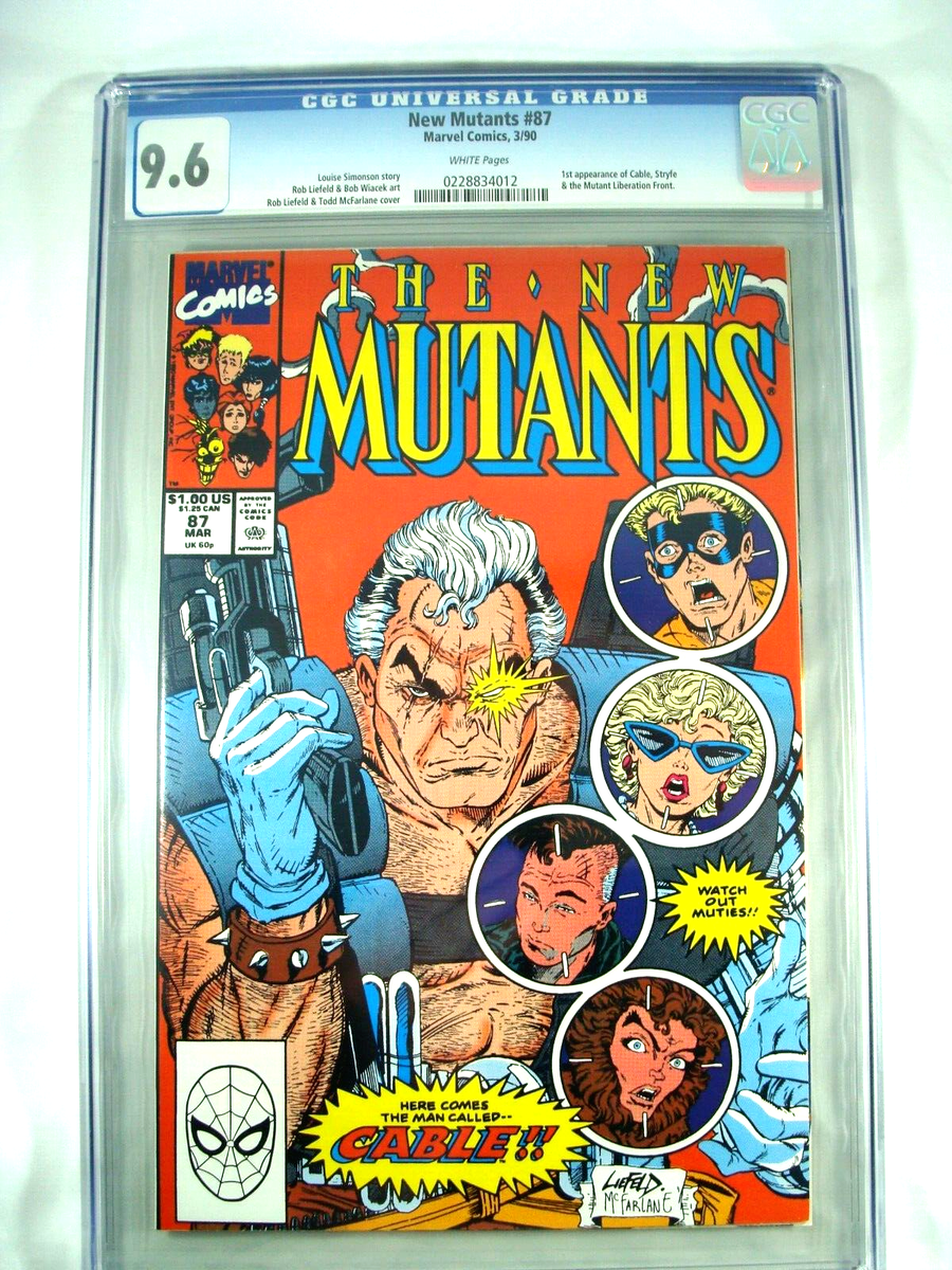 New Mutants 87 Graded CGC 9.6 1st Appearance of Cable 1990 | eBay