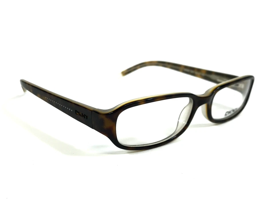 Marcos de gafas DKNY DY4550 3020 marrón tortuga rectángulo borde completo 50-16-135 Foto 2 de 4