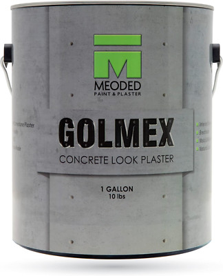 Golmex Concrete Look Plaster - Lime/Cement Finish for Walls, Interior & Exterior