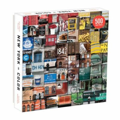 New York In Color 500 Piece Jigsaw Puzzle by Nichole Robertson for Galison NEW