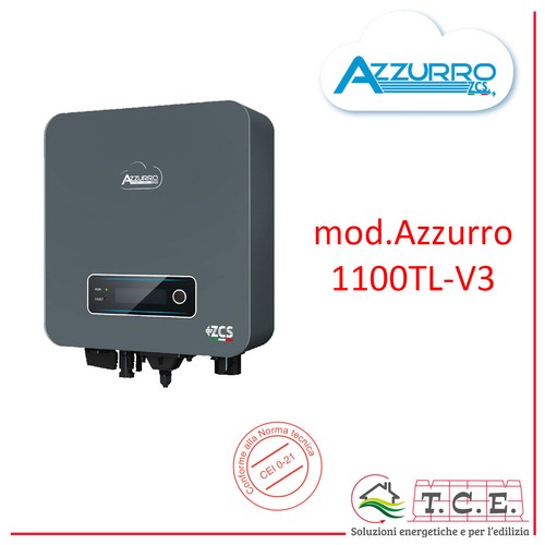 Inverter Fotovoltaico ZCS ZUCCHETTI AZZURRO Mod 1100 TL V3 String 