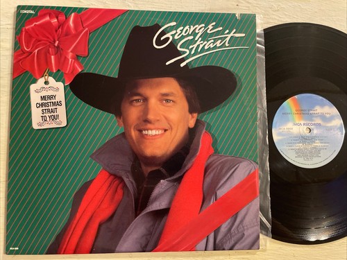 George Strait Merry Christmas Strait To You! LP MCA Holiday Vintage ...